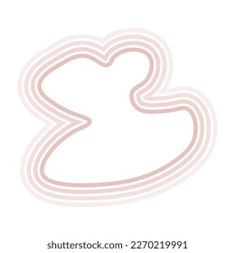 Resumen de líneas de forma pastel fondo. Ilustración vectorial.