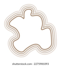 Abstract pastel shape lines background. Vector illustration.