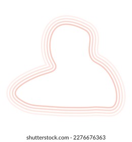 Abstract pastel shape lines background. Vector illustration.