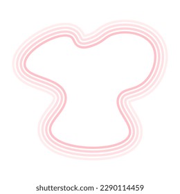 Resumen de líneas de forma pastel fondo. Ilustración vectorial.