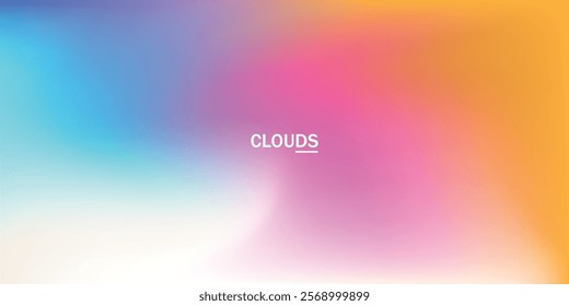 Abstract Pastel Sky Gradient Background with colorful Gradient, Soft Light Effects, Dreamy, Peaceful Design for Web, Social Media, Banners, Presentations, Advertising, and Marketing