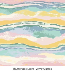 Abstract pastel soft tone striped brush strokes watercolor painting patterns, Cute seamless pattern design element for sale banners, posters, labels, and gift wrapping paper.