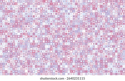 Abstract pastel square mosaic pattern.  Perfect for backgrounds, website design, or textile prints.  Subtle texture and soft color palette evoke feelings of calm and sophistication.