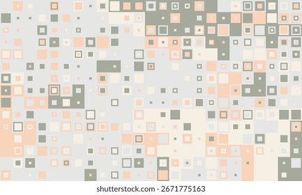 Abstract pastel square pattern.  A modern, minimalist design ideal for website backgrounds, presentations, or textile prints.