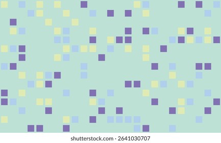 Abstract pastel square pattern.  Perfect for website backgrounds, textiles, or playful branding.  Evokes feelings of serenity and digital artistry.
