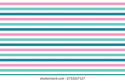 Fundo listrado pastel abstrato com linhas horizontais em rosa suave, azul-petróleo e branco. Design de padrão limpo ideal para papel de parede moderno, têxtil, branding e layouts mínimos.