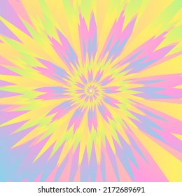 Abstract pastel swirl background. Tie dye pattern. Vector illustration.