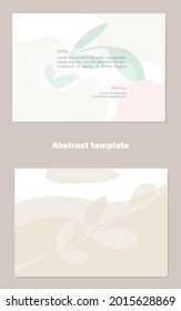 Plantilla en color pastel abstracta para su diseño. Es bueno para encabezado de correo electrónico, publicación de medios sociales, AD, portada de eventos y páginas, banner, fondo, identidad de marca, tarjeta de visita, afiche y otro diseño gráfico. 