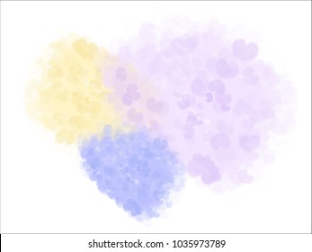 Abstract pastel tone color for background, look like colorful watercolor, Vector illustration. (Valentine's Day)