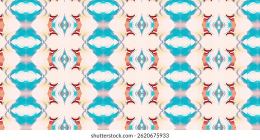 Abstract Pastel Tribal-Inspired Seamless Pattern