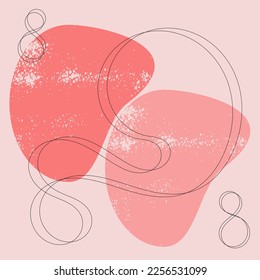 Abstract pastel vector with lines
