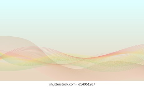 Abstract pastel vector wave background