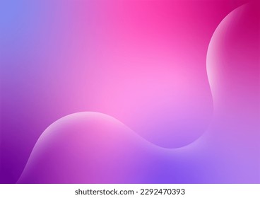 Abstract pastel vivid pink gradient line wave movement background. vector illustration.