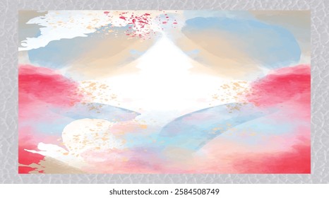 Abstract pastel water color background.