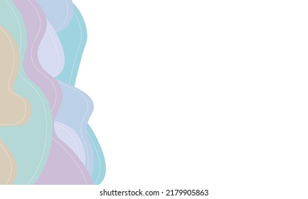 Resumen de la ilustración vectorial de fondo de acuarela pastel