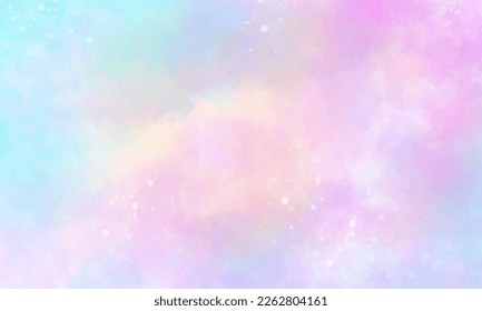 Abstract pastel watercolor with gradient fill, transitions and bends.