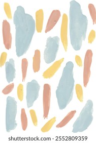 abstract pastel watercolour illustration design, print and pattern