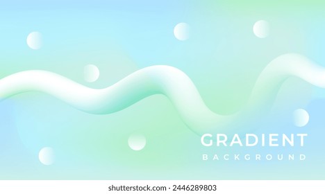 Abstract pastel wave gradient background