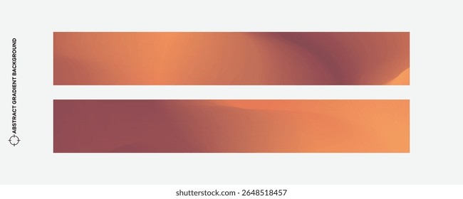 Vetor de fundo de gradiente amarelo pastel marrom abstrato definido. Cor de gradiente do modelo de cobertura minimalista. Design ideal para mídia social, capa, banner, folheto, música, anúncios.