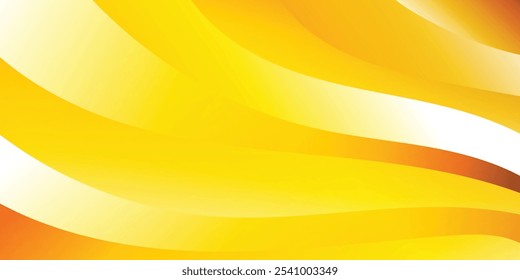 Abstrakter, pastellgelber Farbverlauf-Hintergrund. Kurvenwellenkonzept für Design-Hintergrund. Verwenden Sie für Banner, Poster, Hintergrund, Tapete. Vektorgrafik