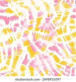 Abstract pastel yellow and pink tie dye shibori watercolor painting patterns, Cute seamless pattern design element for sale banners, posters, labels, and gift wrapping paper.