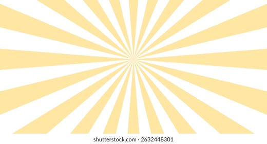 Abstract pastel yellow and white sunburst background design