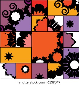 abstract patchwork pattern