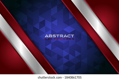 Abstract patriot background with overlap layer