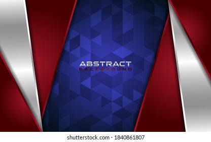 Abstract patriot background with overlap layer