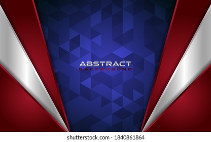 Abstract patriot background with overlap layer