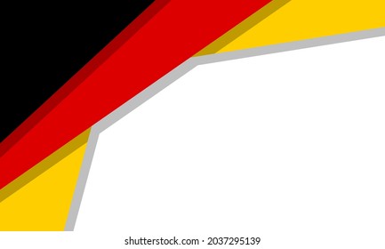 abstract patriotic background with german flag colors, vector banner or poster template