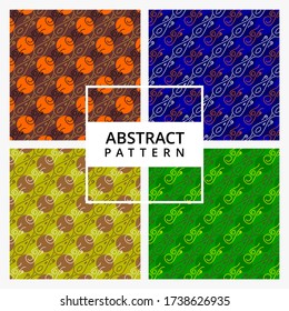 Abstract Pattern With 4 Set Background