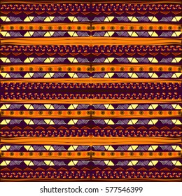 Abstract pattern African and oriental motifs