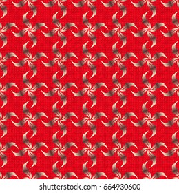 Abstract pattern in Arabian style. Red, brown and beige texture. Graphic modern pattern. Seamless vector background.