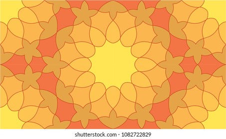 Abstract pattern in Arabian style. Seamless vector background.