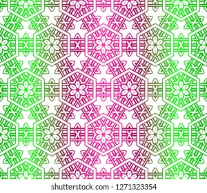 Abstract pattern in Arabian style. Seamless vector background. Tribal Ethnic Arabic, Indian, Motif. For Interior Design, Wallpaper.