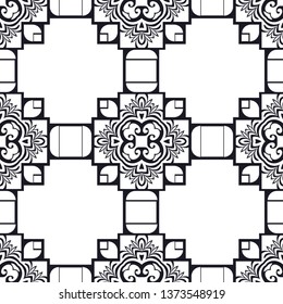 Abstract pattern in arabian style. Seamless vector background. Graphic modern art deco pattern