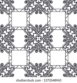 Abstract pattern in arabian style. Seamless vector background. Graphic modern art deco pattern