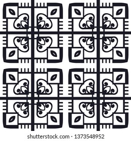 Abstract pattern in arabian style. Seamless vector background. Graphic modern art deco pattern