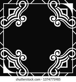 Abstract pattern in arabian style. Seamless vector background. Graphic modern art deco pattern