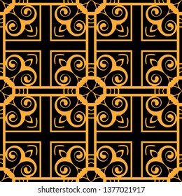 Abstract pattern in arabian style. Seamless vector background. Graphic modern art deco pattern