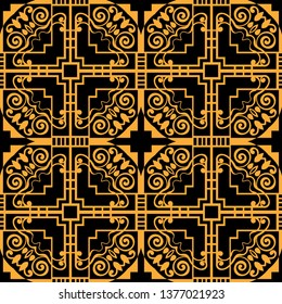 Abstract pattern in arabian style. Seamless vector background. Graphic modern art deco pattern