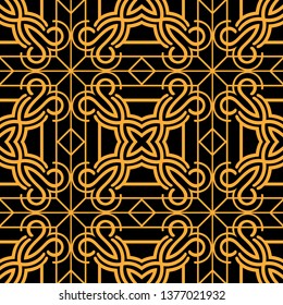 Abstract pattern in arabian style. Seamless vector background. Graphic modern art deco pattern