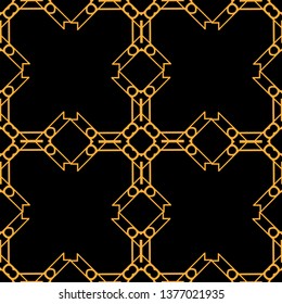 Abstract pattern in arabian style. Seamless vector background. Graphic modern art deco pattern