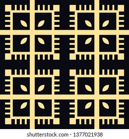 Abstract pattern in arabian style. Seamless vector background. Graphic modern art deco pattern
