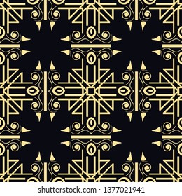 Abstract pattern in arabian style. Seamless vector background. Graphic modern art deco pattern