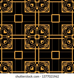 Abstract pattern in arabian style. Seamless vector background. Graphic modern art deco pattern