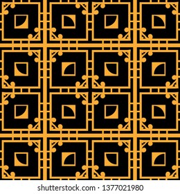 Abstract pattern in arabian style. Seamless vector background. Graphic modern art deco pattern