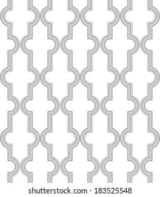 Abstract pattern in Arabian style. Seamless vector background. Grey and white texture