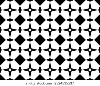 Abstract pattern in Arabian style. Seamless vector background. Black and white Graphic modern pattern.